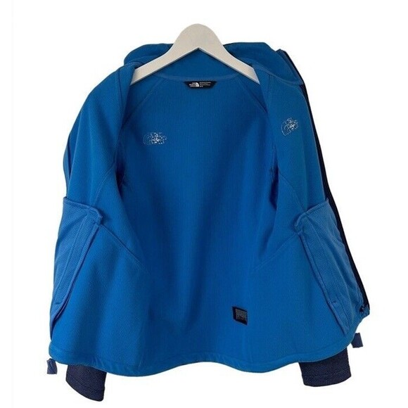 The North Face Jacket Blue Canyon Wall Lined Zipper Pockets Mock Neck Medium EUC - Picture 3 of 10